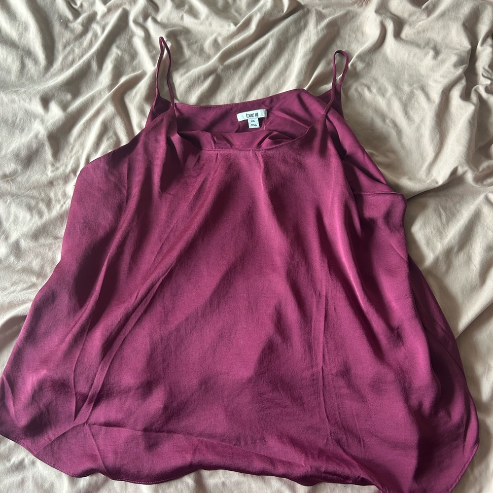 Bar III Rich Burgundy Camisole Top